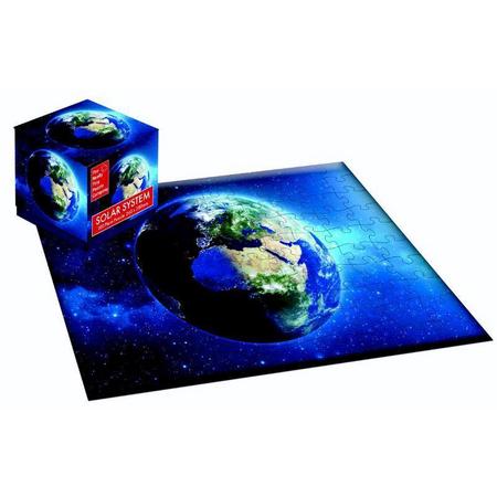 100 Piece Cube Jigsaw Solar System Earth