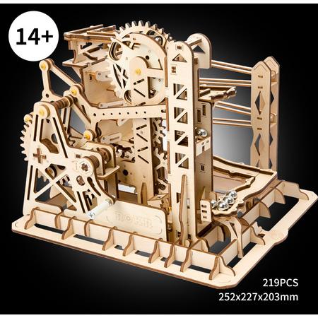 Marble Explorer- handcrafted Marble Run set full of crazy twists and turns