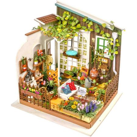 Robotime - DIY Dollhouse Kit-Millers Garden - Houten Bouwpakket