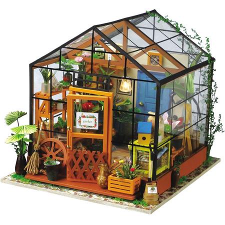 Robotime - DIY Miniature House Cathys Flower House - Houten Bouwpakket