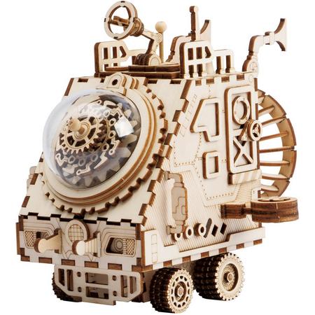 Robotime AM681 3D houten puzzel muziekdoos Spaceship