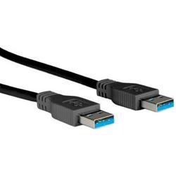 Rotronic 11.02.8970 1.8m USB A USB A Mannelijk Mannelijk Zwart USB-kabel