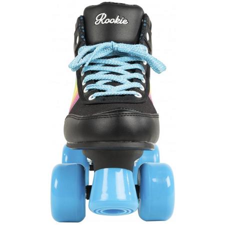 Rookie Forever V2 Rollerskate in Zwart met Regenboog -37