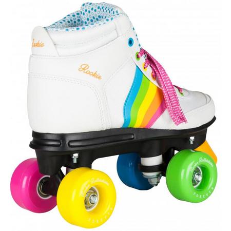 Rookie Rolschaatsen - Forever Rainbow - Kinderen - Maat 38 - Wit/Multi