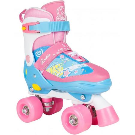Rookie Skates Verstelbaar Blauw/roze Maat 30,5-34