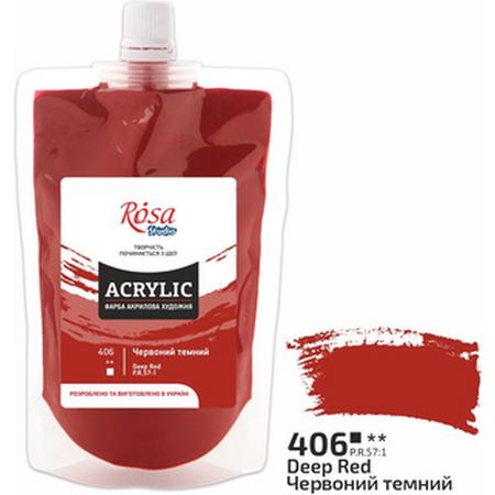 Rosa Studio - Acrylverf Soft Pack - 200 ml - 406 Red Deep