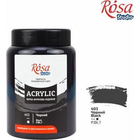 Rosa Studio Acrylverf 400 ml 403 Black