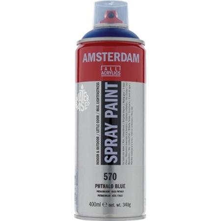 Amsterdam acrylspray 400 ml 570 phtaloblauw