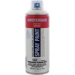 Amsterdam acrylspray 400 ml 112 transparant titaanwit