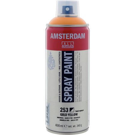 Amsterdam acrylspray 400 ml 253 goudgeel