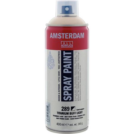 Amsterdam acrylspray 400 ml 289 titaanbuff licht