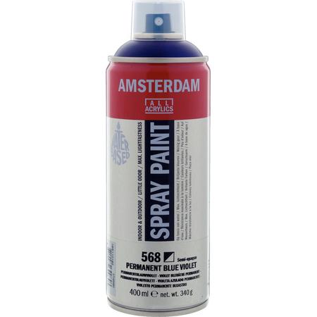 Amsterdam acrylspray 400 ml 568 permanentblauwviolet