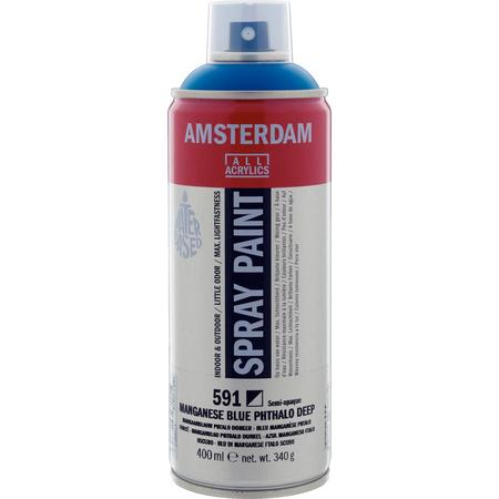 Amsterdam acrylspray 400 ml 591 mangaanblauw phtalo donker