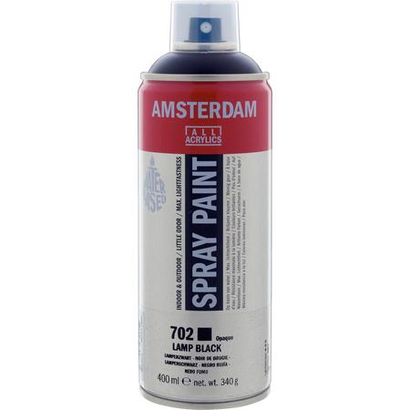 Amsterdam acrylspray 400 ml 702 lampenzwart