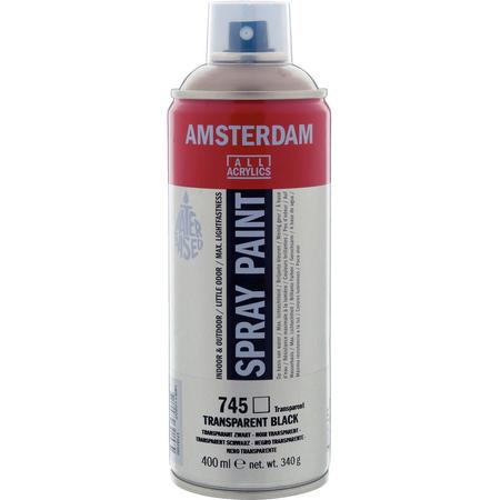 Amsterdam acrylspray 400 ml 745 transparant zwart