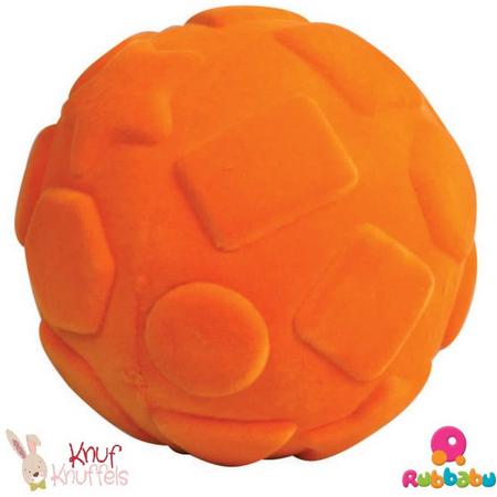 Shapes bal oranje (10cm) van Rubbabu.