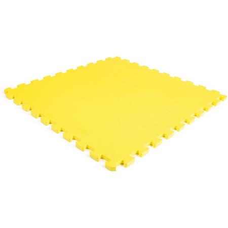 EVA foam tegel geel 62x62x1,4cm (set 4 stuks)