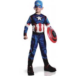 Captain America™ Avengers kostuum voor jongens - Verkleedkleding - 128-140