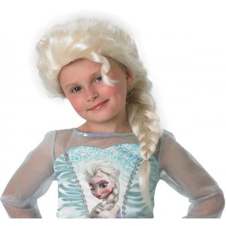 Pruik van Elsa De Sneeuwkoningin™ voor meisjes - Verkleedpruik - Maat One size