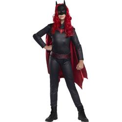   - Batgirl & Batwoman & Catwoman Kostuum - Batwoman Kostuum Meisje - rood,zwart - Maat 116 - Halloween - Verkleedkleding