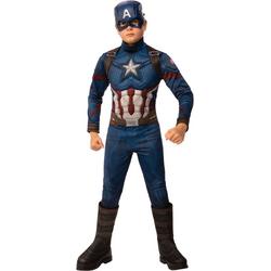   - Captain America Kostuum - Captain America Kostuum Jongen - - Maat 104 - Carnavalskleding - Verkleedkleding