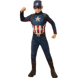   - Captain America Kostuum - Captain America Kostuum Jongen - - Maat 116 - Carnavalskleding - Verkleedkleding