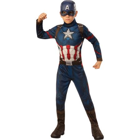 Rubies - Captain America Kostuum - Captain America Kostuum Jongen - - Maat 116 - Carnavalskleding - Verkleedkleding