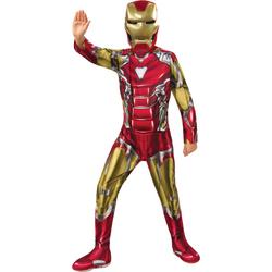   - Iron - Man - Iron - Man Kind - rood,goud,zilver - Maat 104 - Carnavalskleding - Verkleedkleding