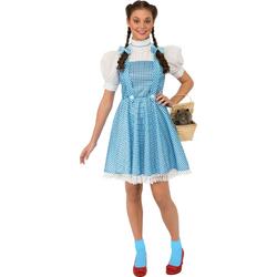   - Wizard Of Oz Kostuum - Dorothy Kostuum - blauw,wit / beige - Maat 36-40 - Carnavalskleding - Verkleedkleding