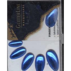   - metallic nagels - blauw 10 stuks