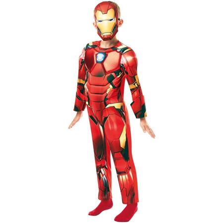 Rubies Kostuum Marvel - Iron Man Jongens Rood Maat 104