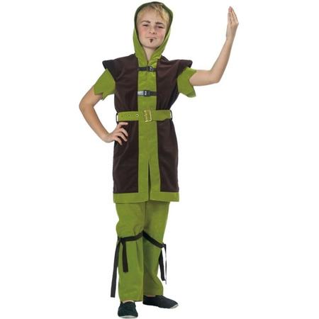 Rubies Kostuum Peter Pan Groen/bruin Junior Maat 116