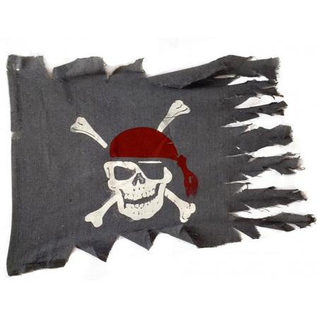 Rubies Piratenvlag 20 X 20 Cm Zwart