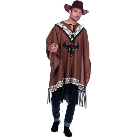 Rubies Verkleedcape Western Cowboy Heren Bruin One Size