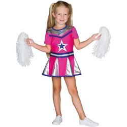   Verkleedkostuum Cheerleader Meisjes Roze Maat 164