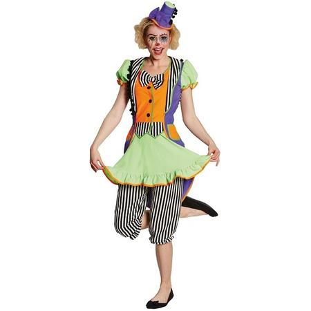 Rubies Verkleedkostuum Clown Dames Multicolor Maat 44