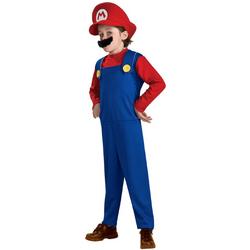 Super Mario - Kostuum - Maat 110/122 - Rood/Blauw