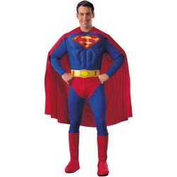 Superman Deluxe Muscle - Carnavalskleding - Maat S - Rood