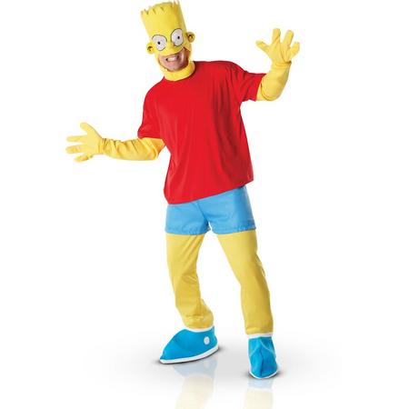 The Simpsons - Bart Simpson - Kostuum Volwassenen - Maat One Size