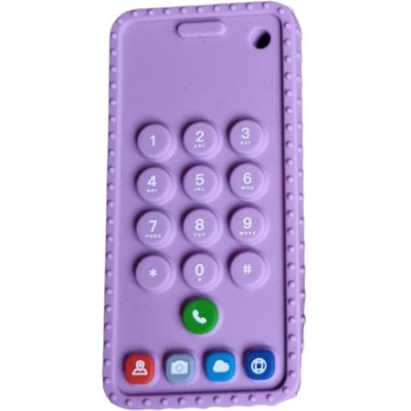 RubyC Baby Bijtspeeltje Telefoon Paars Lila - Bijtring - Cadeau - BPA vrij