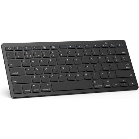 SAMTECH Draadloos toetsenbord met Bluetooth 3.0 – Wireless Keyboard – Geschikt voor o.a. Ipad, Apple, Dell, HP – Zwart