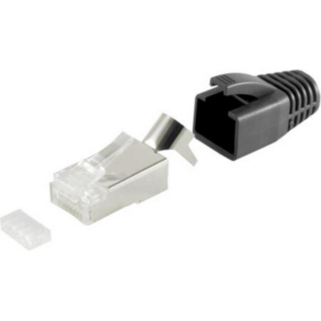 S-Conn 72067-10S kabel-connector RJ-45 Zwart, Wit