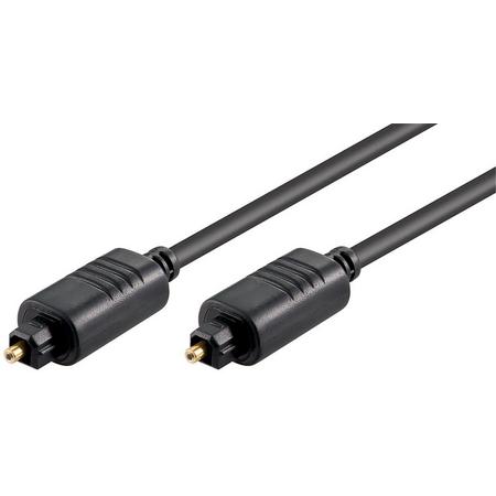 S-Conn Toslink Male/Toslink Male, 1 m 1m TOSLINK TOSLINK Zwart audio kabel