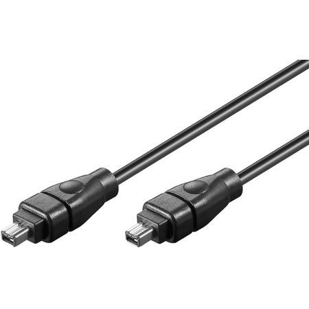 S-Impuls FireWire 400 kabel - 4-pins - 4-pins / zwart - 5 meter