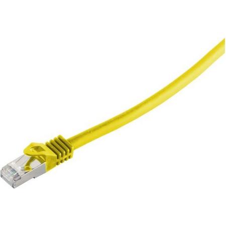 S-Impuls S/FTP CAT7 10 Gigabit netwerkkabel / geel - LSZH - 1,5 meter