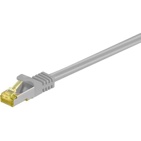 S-Impuls S/FTP CAT7 10 Gigabit netwerkkabel / grijs - LSZH - 1,5 meter