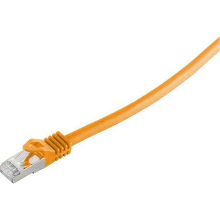S-Impuls S/FTP CAT7 10 Gigabit netwerkkabel / oranje - LSZH - 0,50 meter