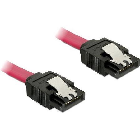 S-Impuls SATA datakabel - plat - SATA600 - 6 Gbit/s / rood - 1 meter