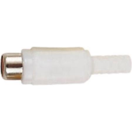 S-Impuls Tulp (v) audio/video connector - plastic / wit