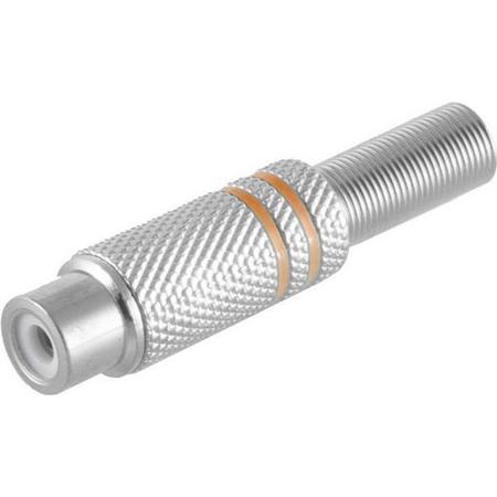S-Impuls Tulp (v) audio/video connector - tot 6mm - metaal / geel